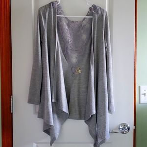Shawl shirt cover up